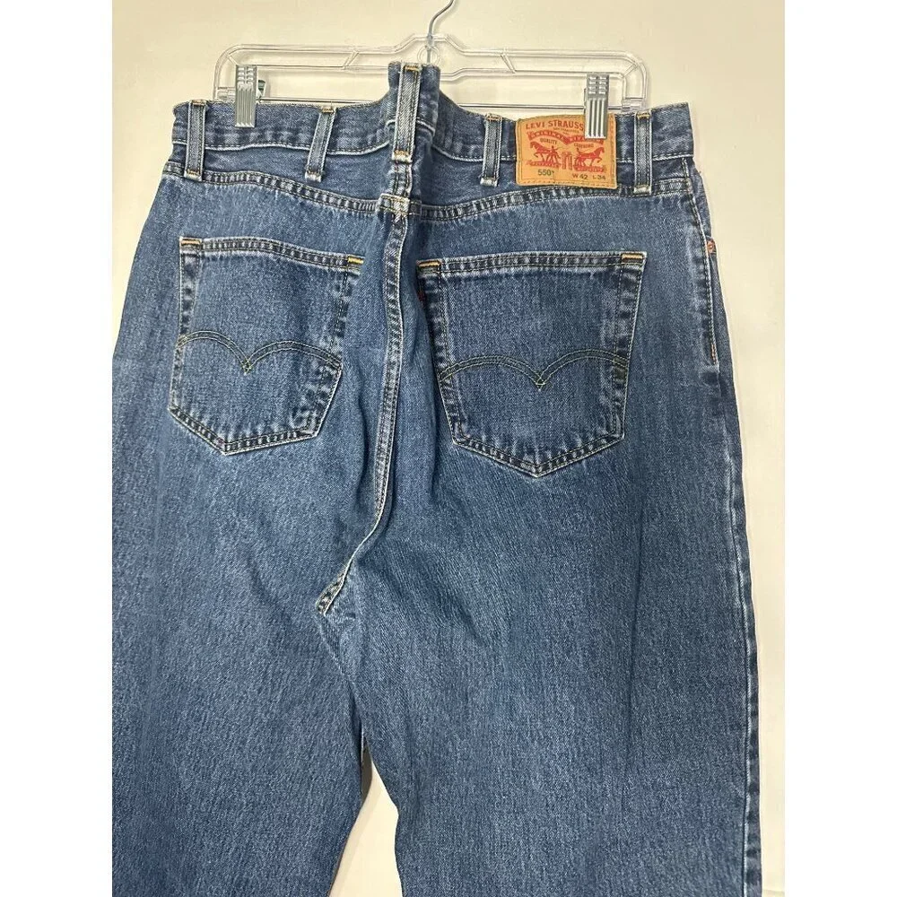 Levi’s 550 Men’s Jeans 42x34 Relaxed FitBlue Denim Classic baggy utility outdoor